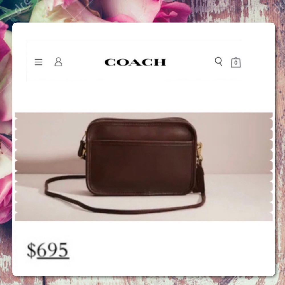 VINTAGE COACH MAHOGANY BROWN CARNIVAL BAG 9925 - Picture 15 of 17